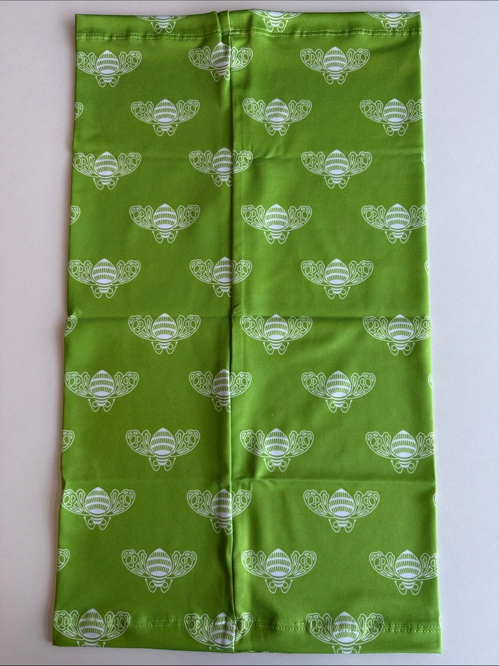 Patron Tequila / Bee Green Neck Gaiter, New, 10” x 17 & 1/2”